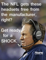 Not only do the manufactures supply dozens of these $1,200 headsets to each team, they pay the NFL over $50 million a year for the privilege of doing so.
